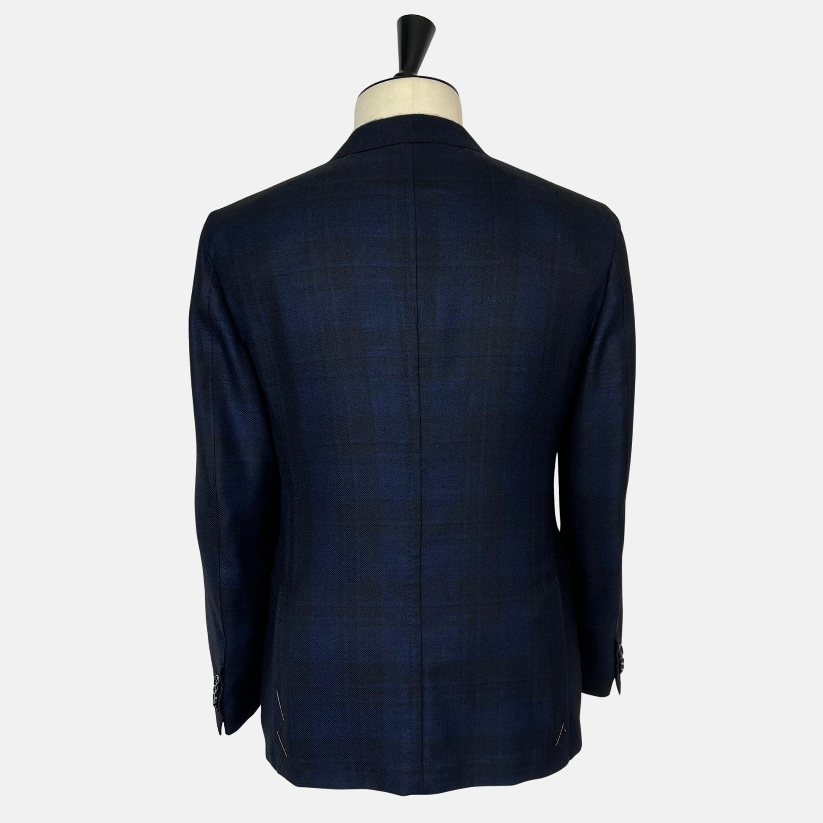 Navy Patterned Blazer made of Cashmere/Silk (EU 48)