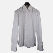 White Cuffed Shirt made of Cotton (EU 42)