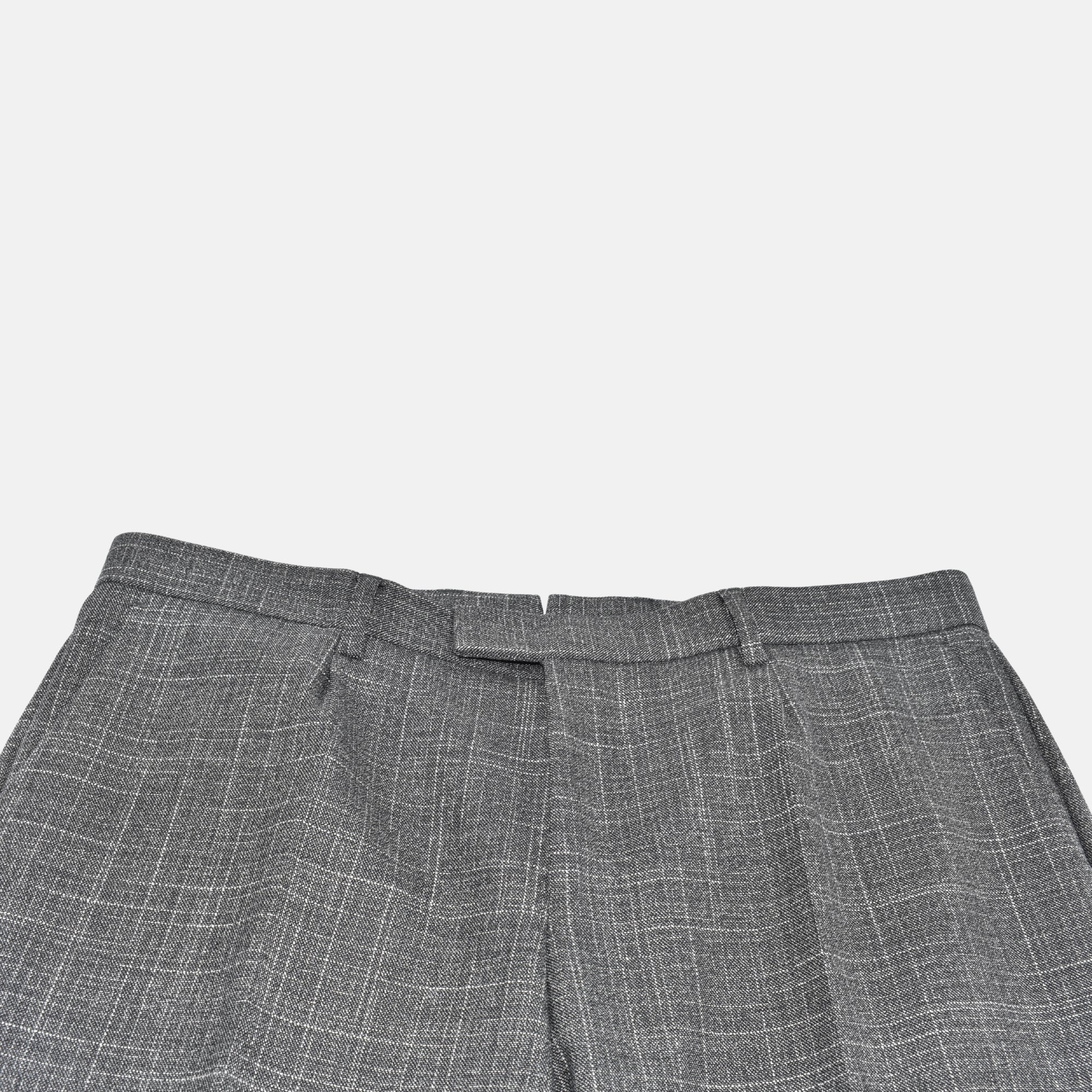 Grey Patterned Suit made of Virgin Wool/Silk (48)