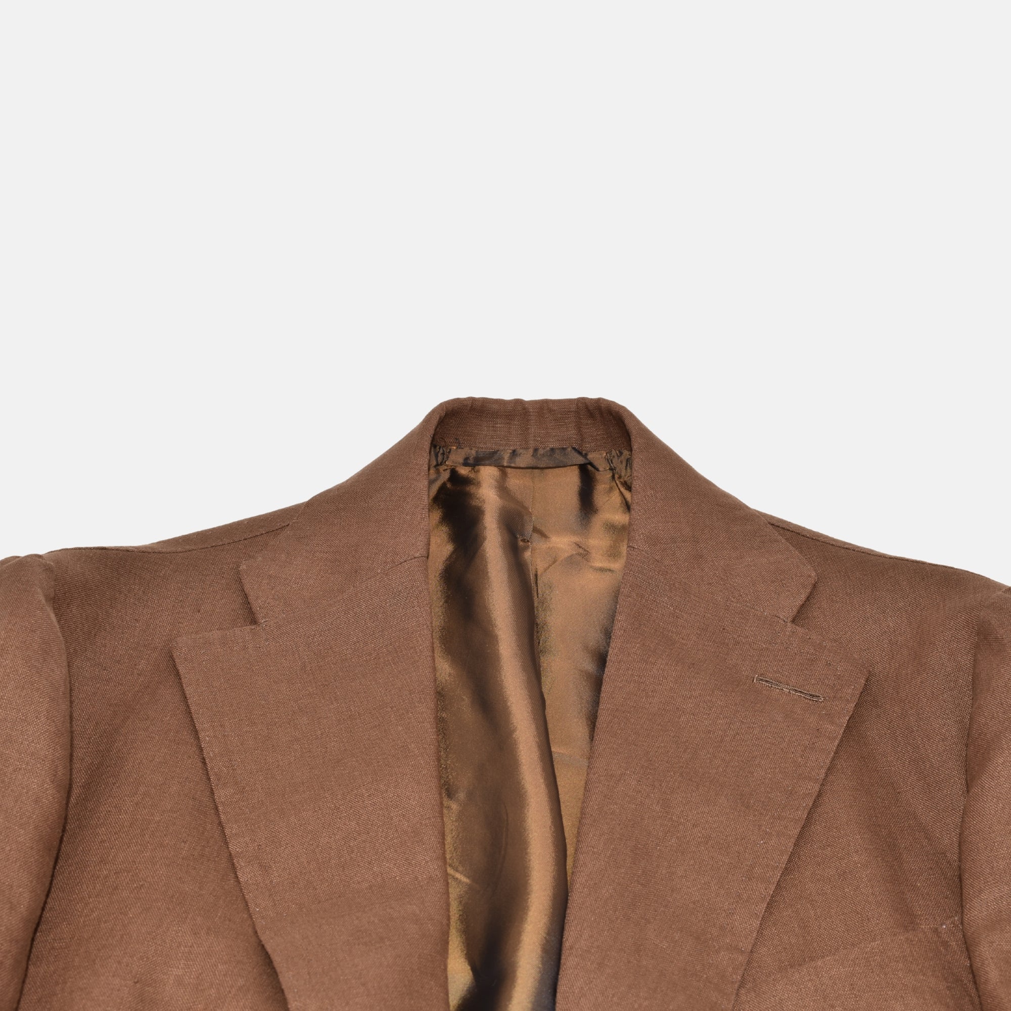 Brown Suit made of Linen (EU 52L)