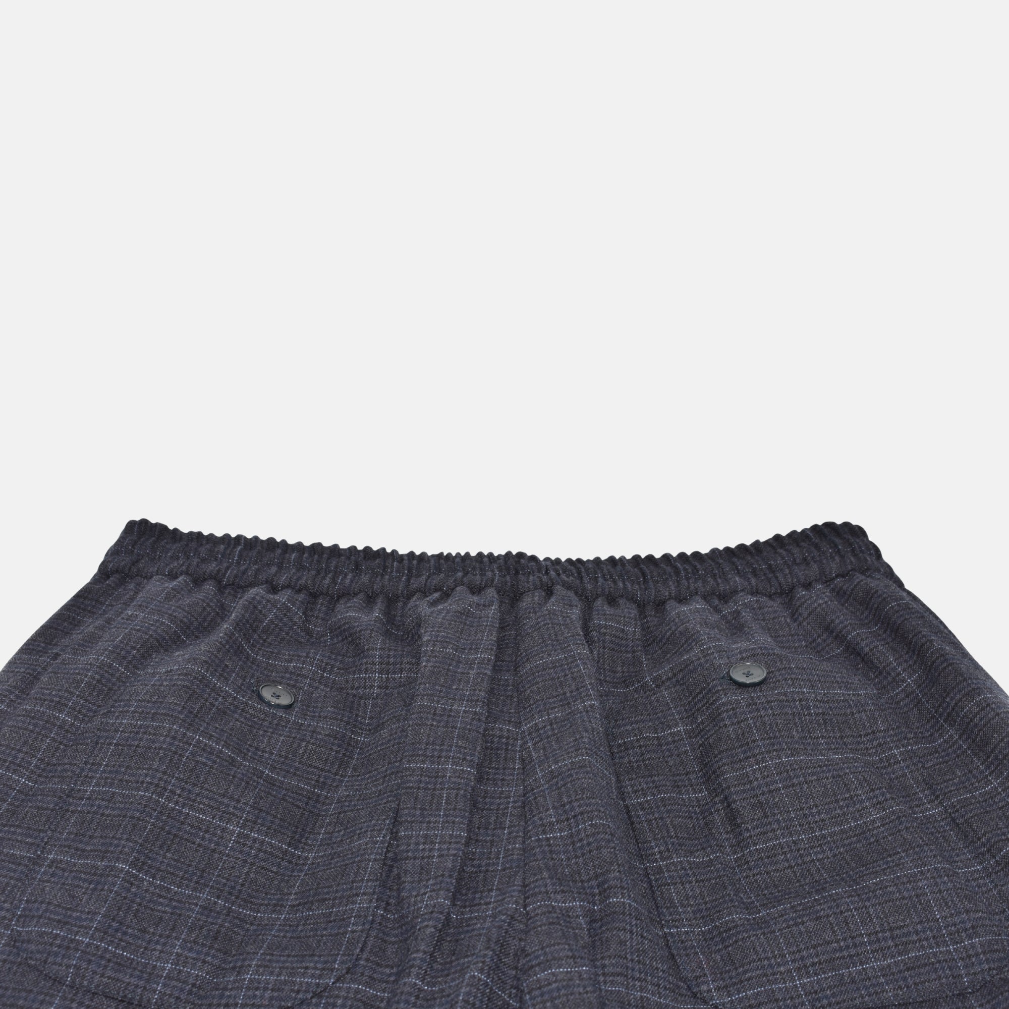 Gray Checkered Jogg Pants made of Wool (EU 46)