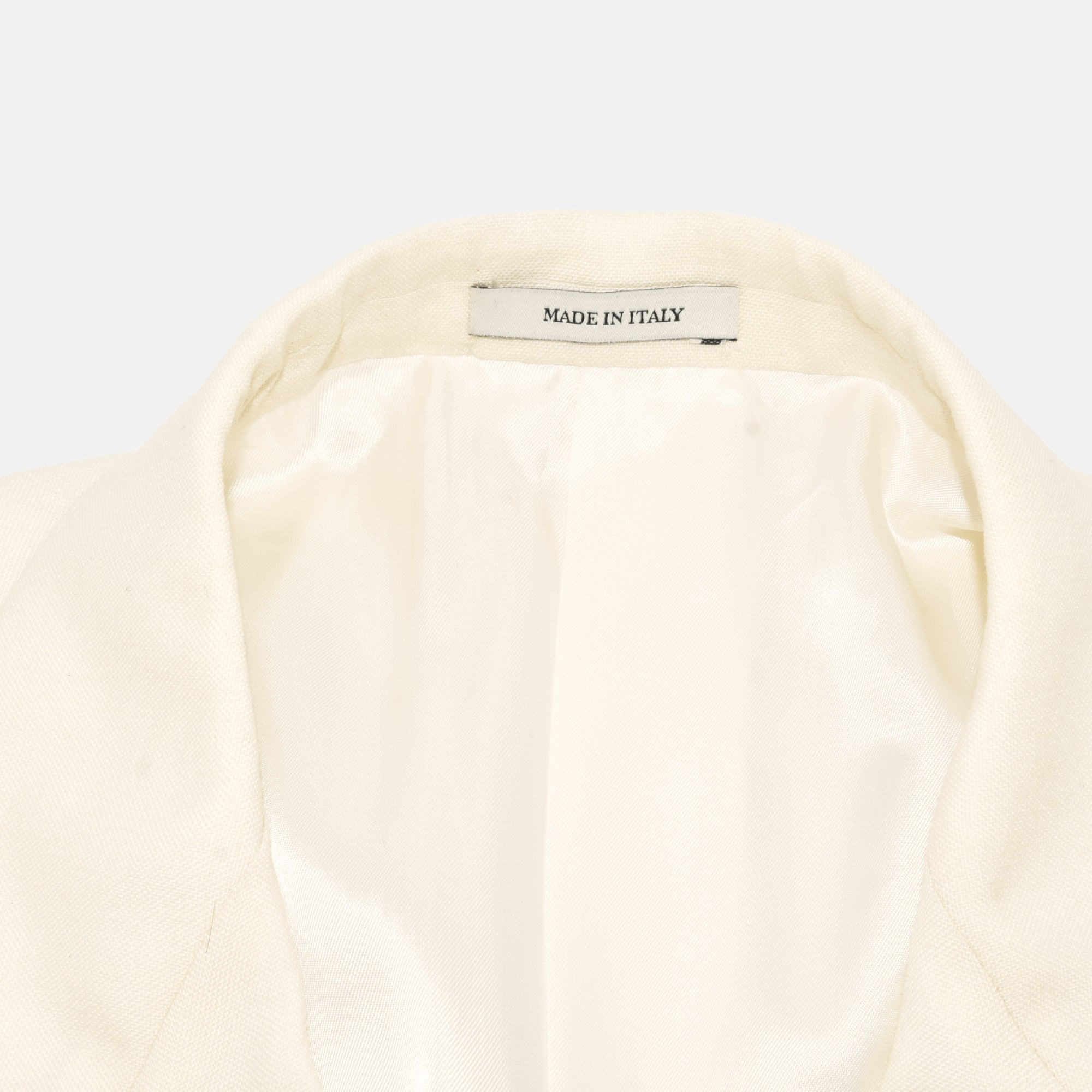 Cream Coloured Blazer made of Linen (EU 56)