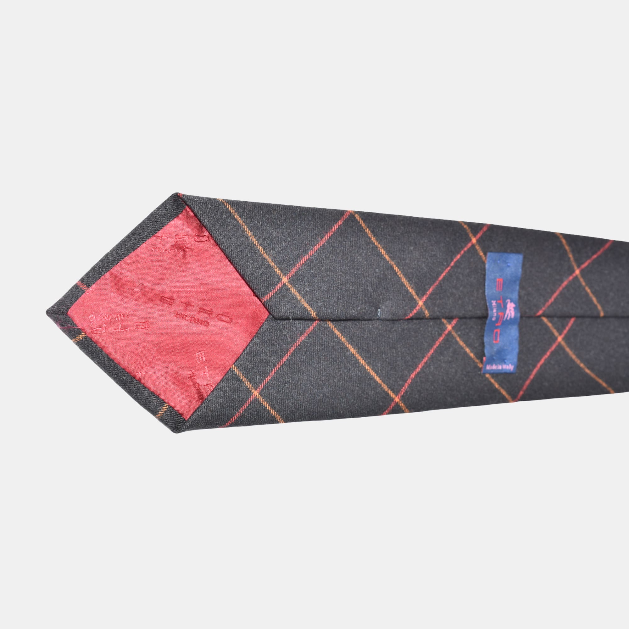 Multicoloured Checkered Tie made of Wool