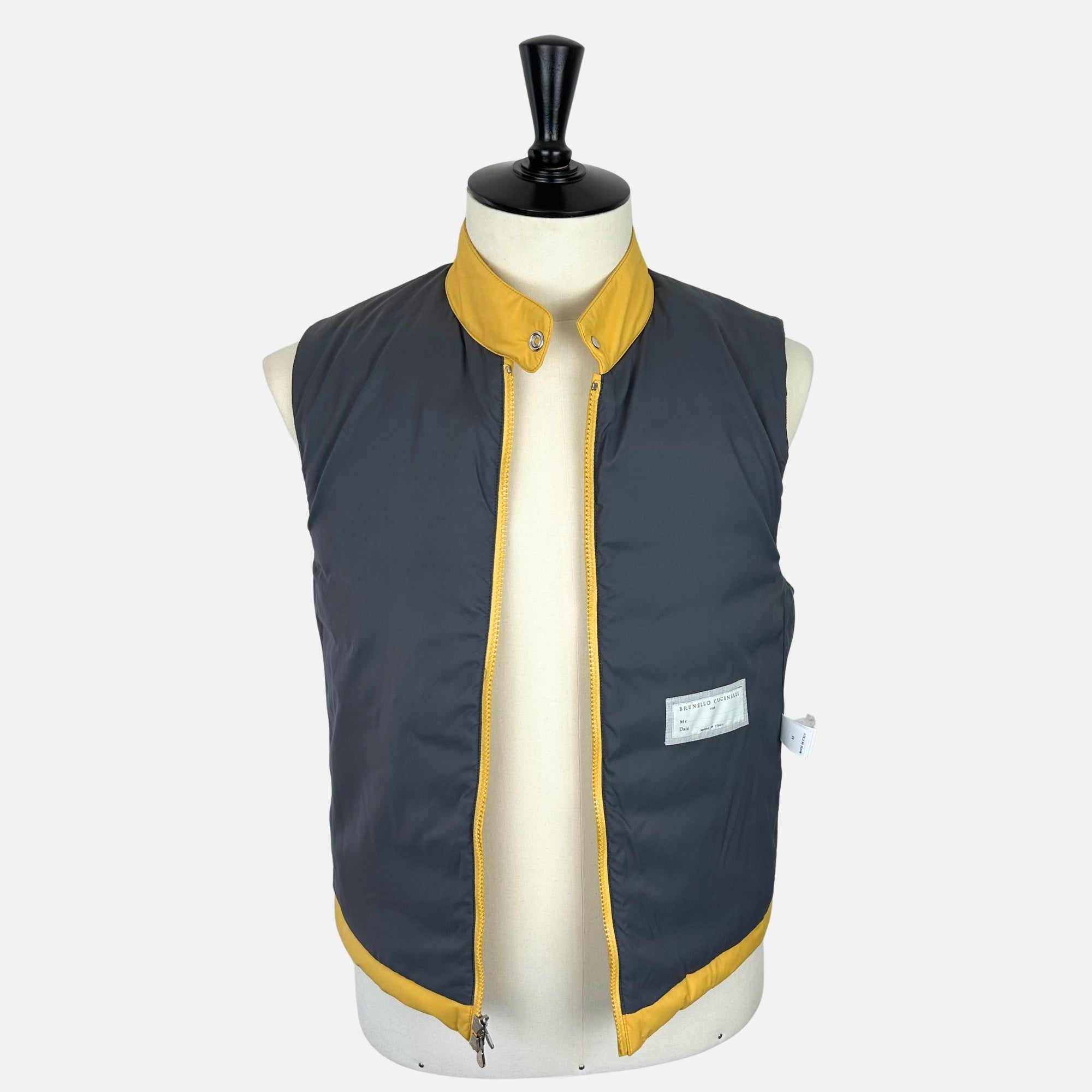 Yellow Down Vest made of Nylon (M)