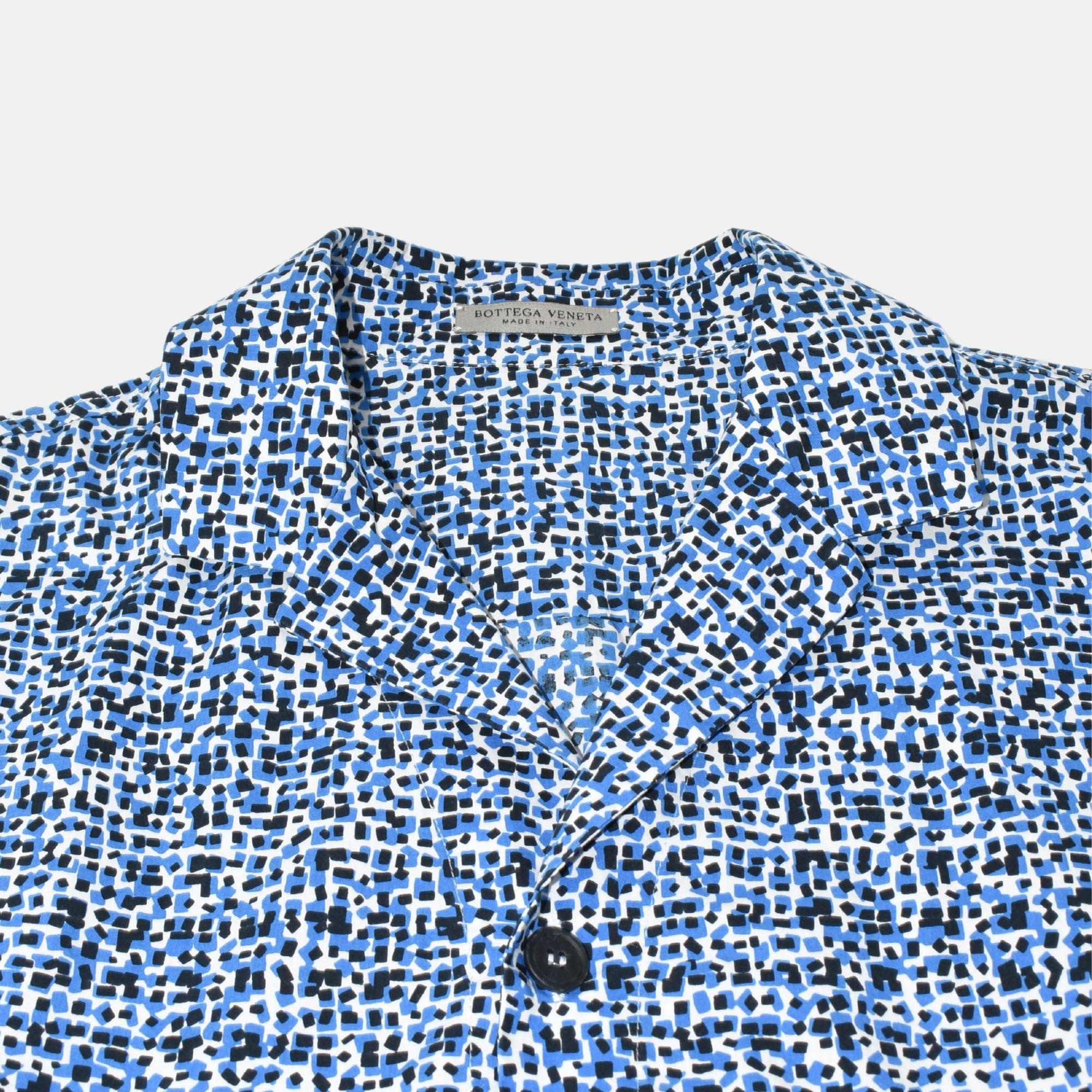 Multicoloured Patterned Short Sleeve Shirt made of Cotton (EU 48)