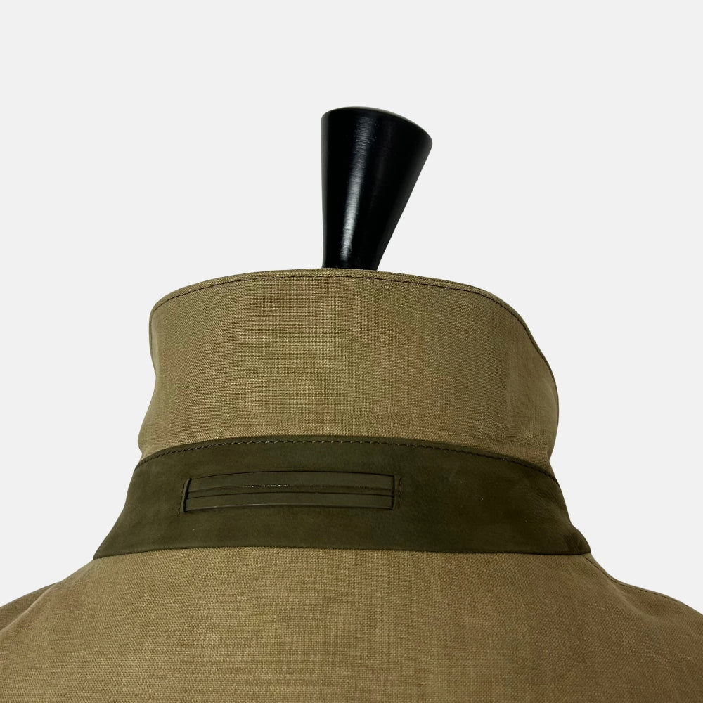 Khaki Jacket made of Linen (EU 52)