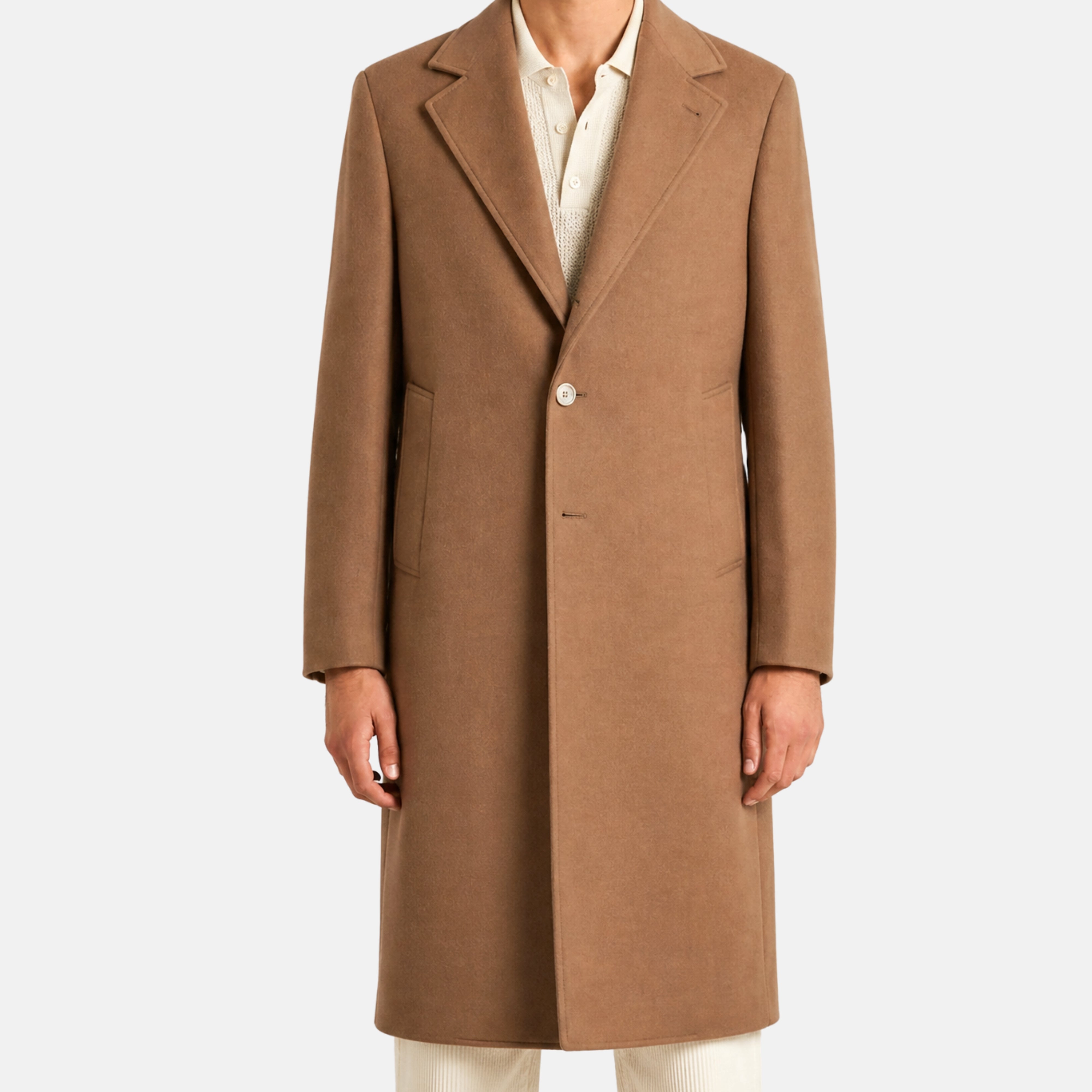 Beige/Vicuna Coat made of Cashmere (EU 46)