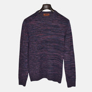 Purple-Multicoloured Sweater made of Cashmere (EU 48)