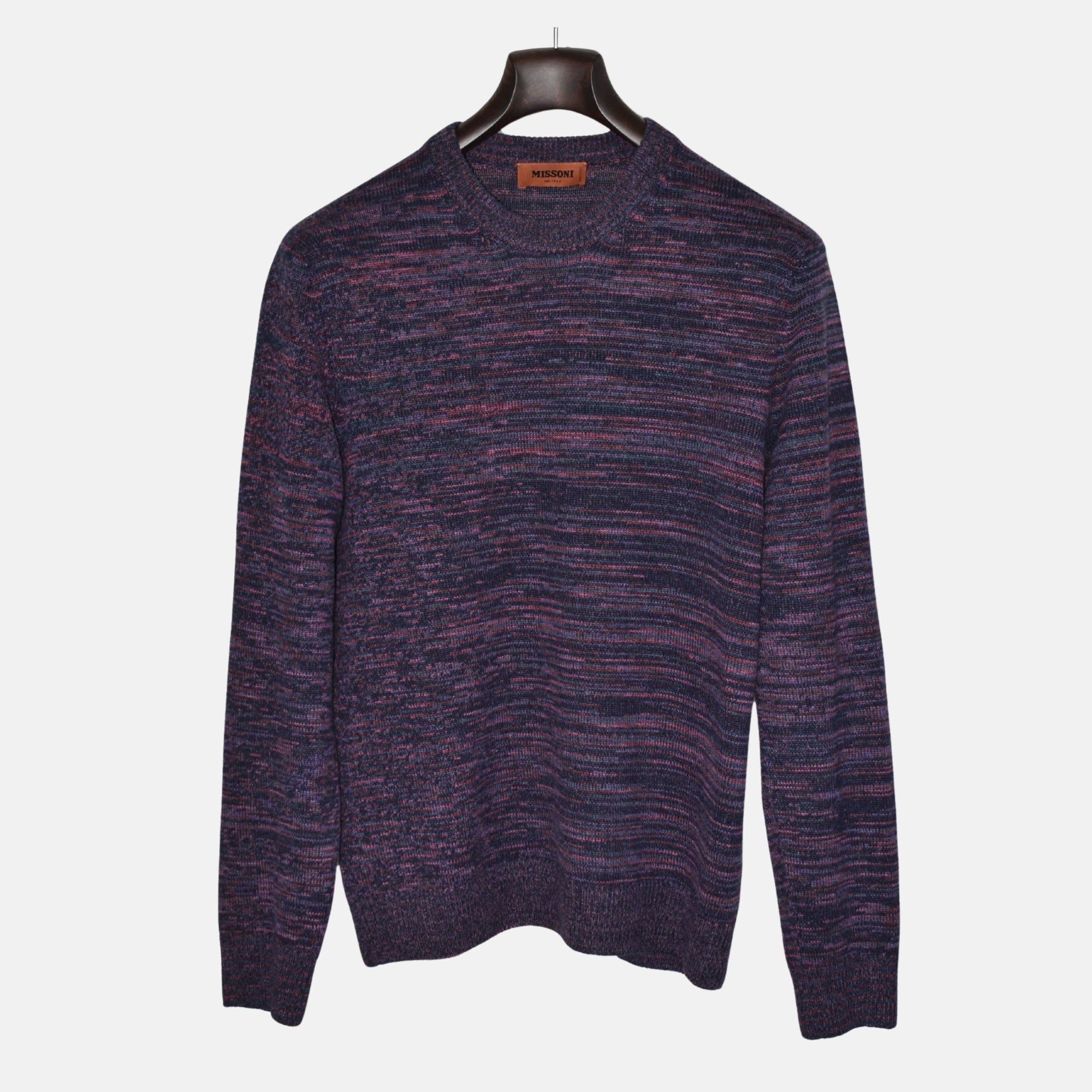 Purple-Multicoloured Sweater made of Cashmere (EU 48)