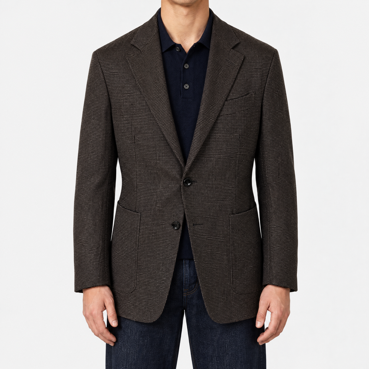 2026-10-29_Zegna_XXX Oasi Cashmere Patterned Blazer_On-model