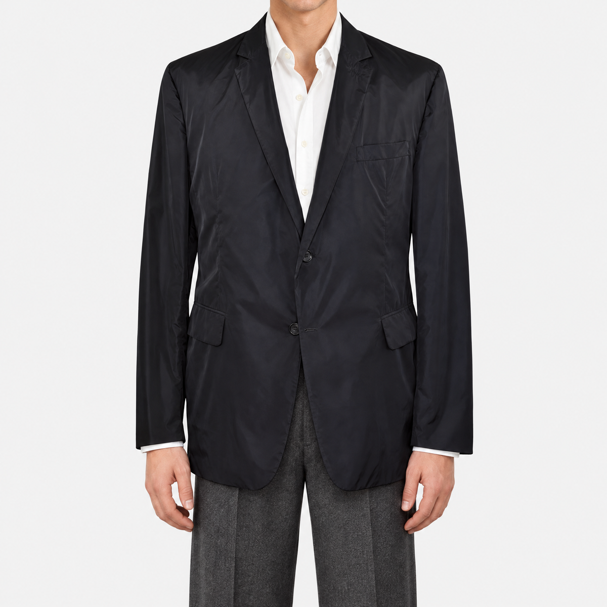 Black Polyester Blazer