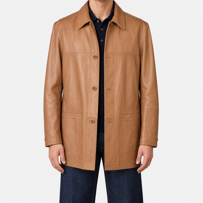 Camel Leather Jacket