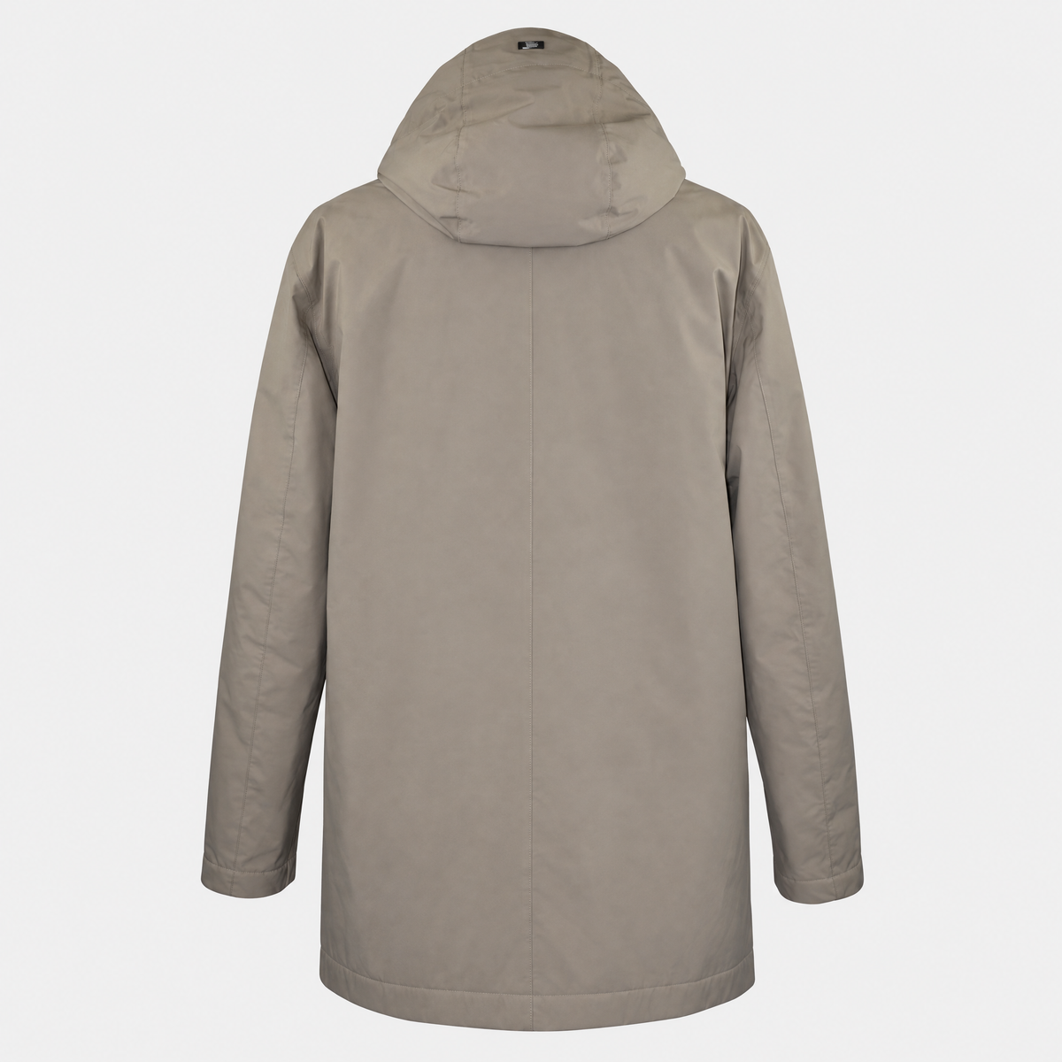 Taupe Resort Hooded Half Coat