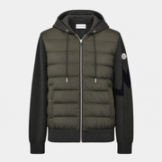 Garment front | Khaki Hybrid Fabric Down Jacket (L)