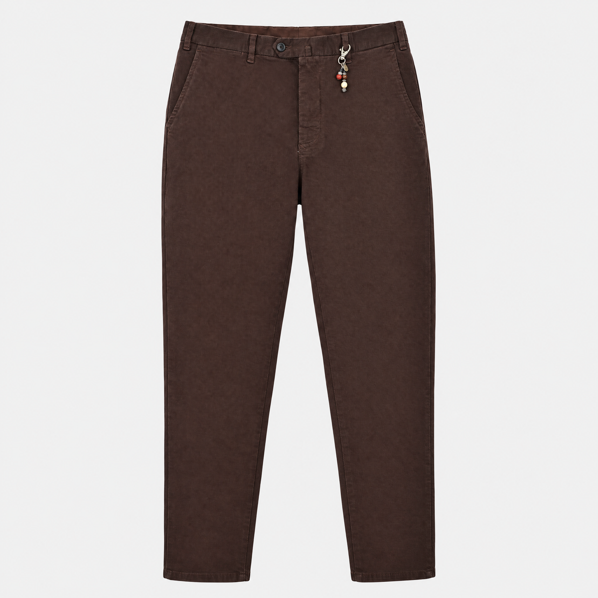 Dark Brown Cotton Pants