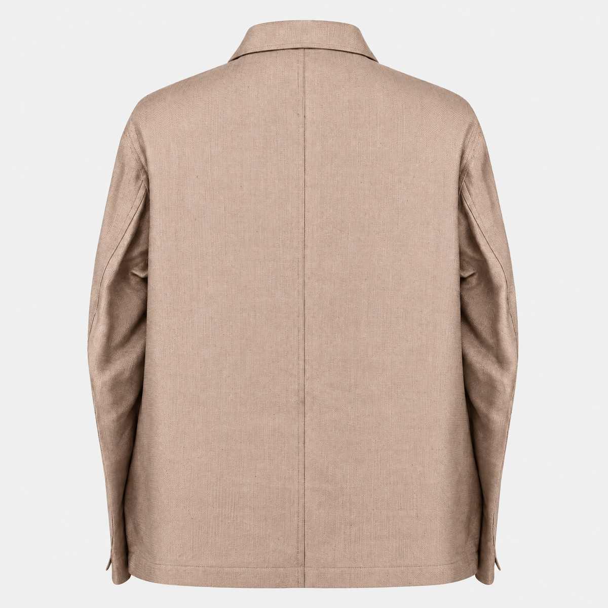 Beige Burnham Linen Cotton Silk Jacket