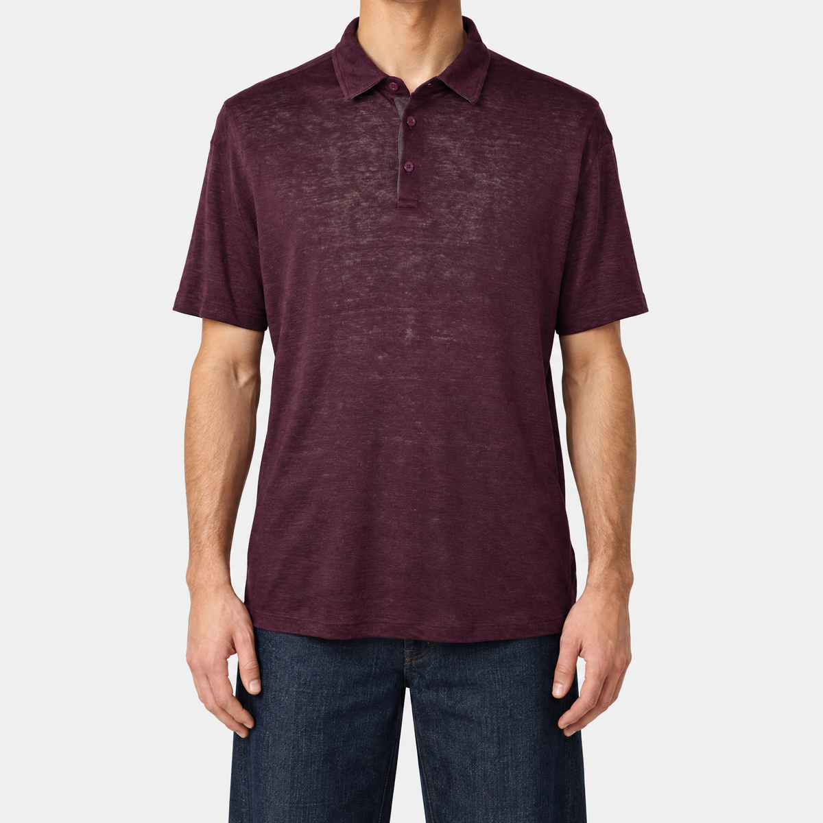 Bordeaux Flax Poloshirt (XXL)