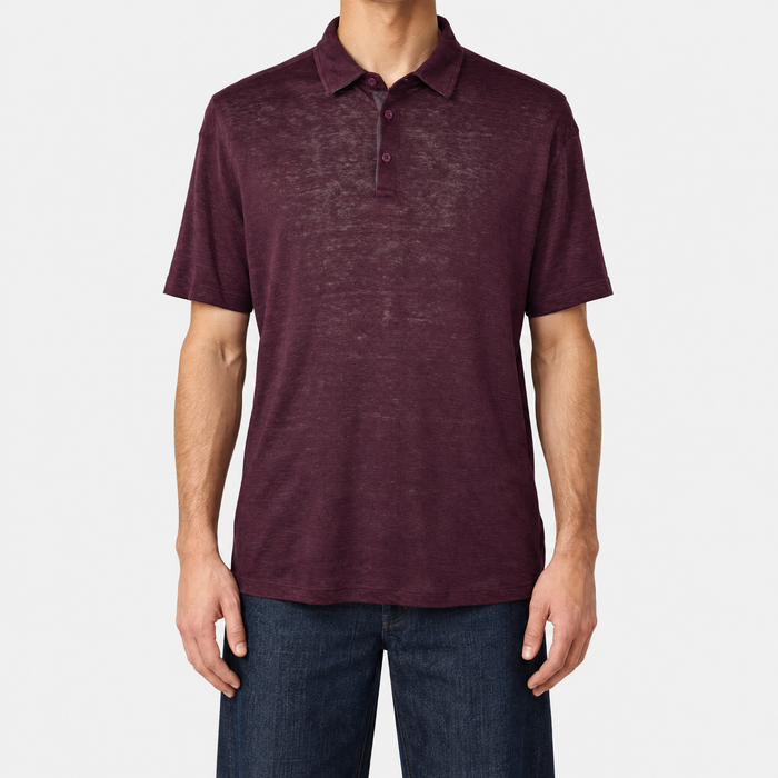 Bordeaux Flax Poloshirt (XXL)