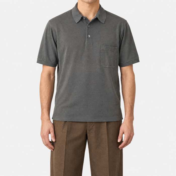 Khaki Cotton Polo