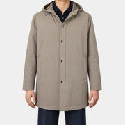 2026-10-30_Herno_Taupe Resort Hooded Half Coat_On-model