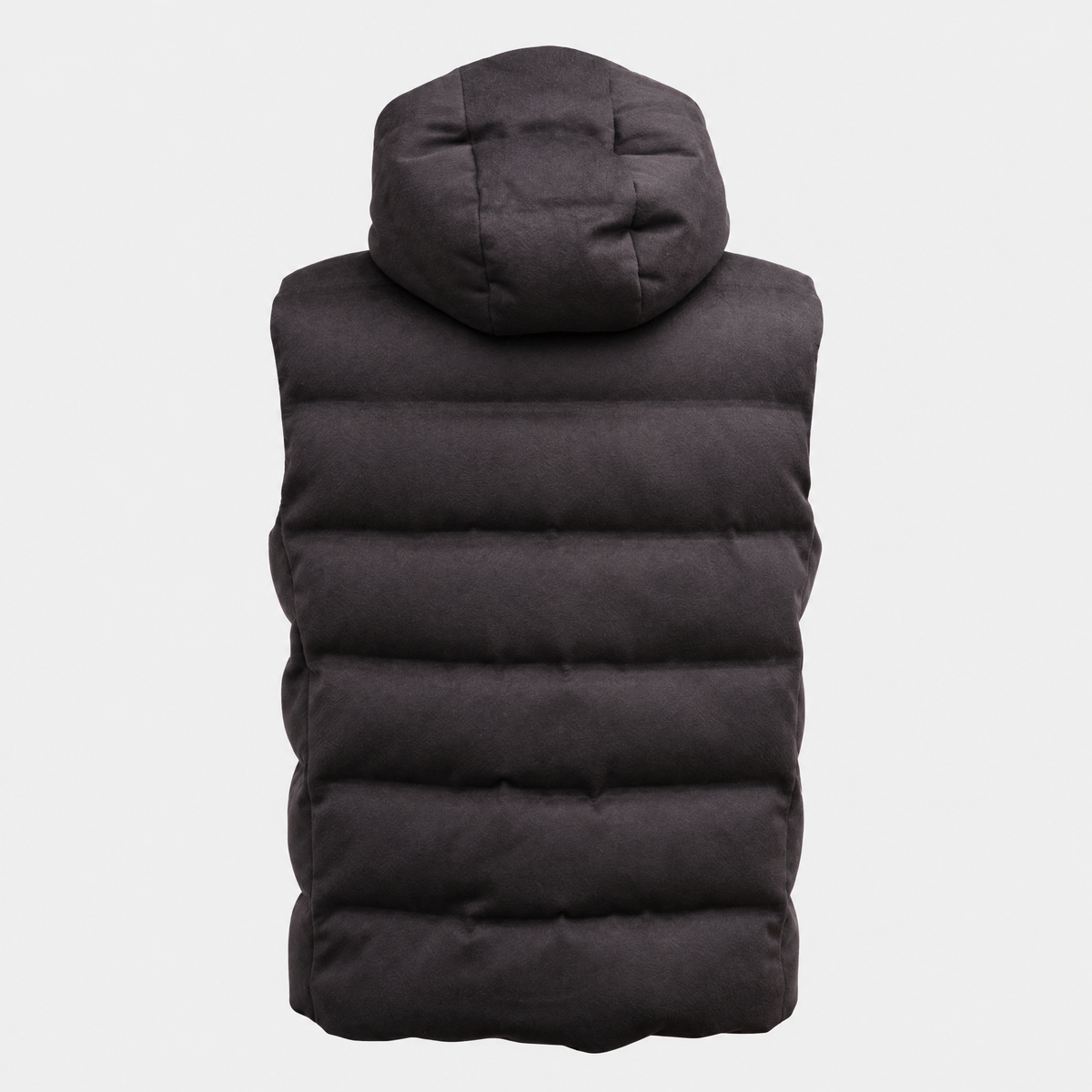 Dark Charcoal C.O.L.D. Cashmere Puffer Down Vest