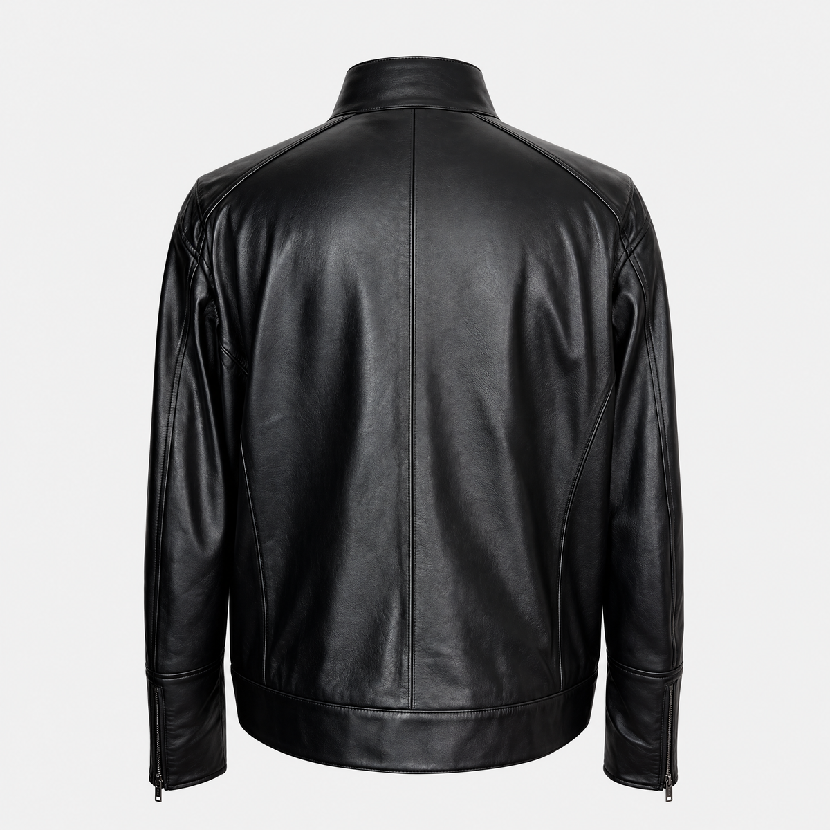 Black Leather Biker Jacket