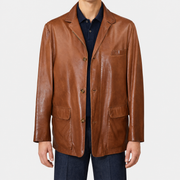 2026-10-29_Loro Piana_Cognac Leather Roadster Jacket_On-model
