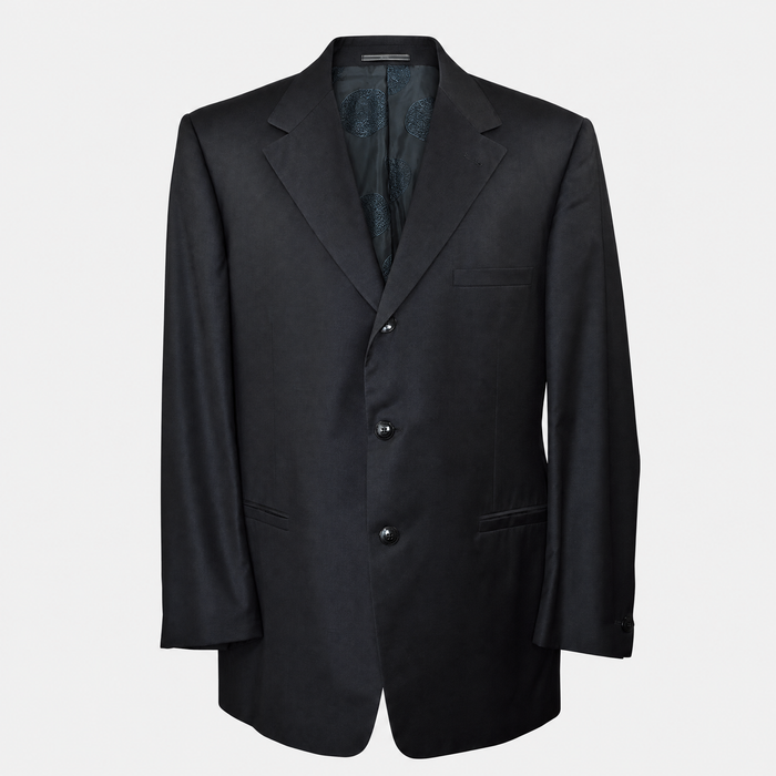 Black Wool/Silk Suit