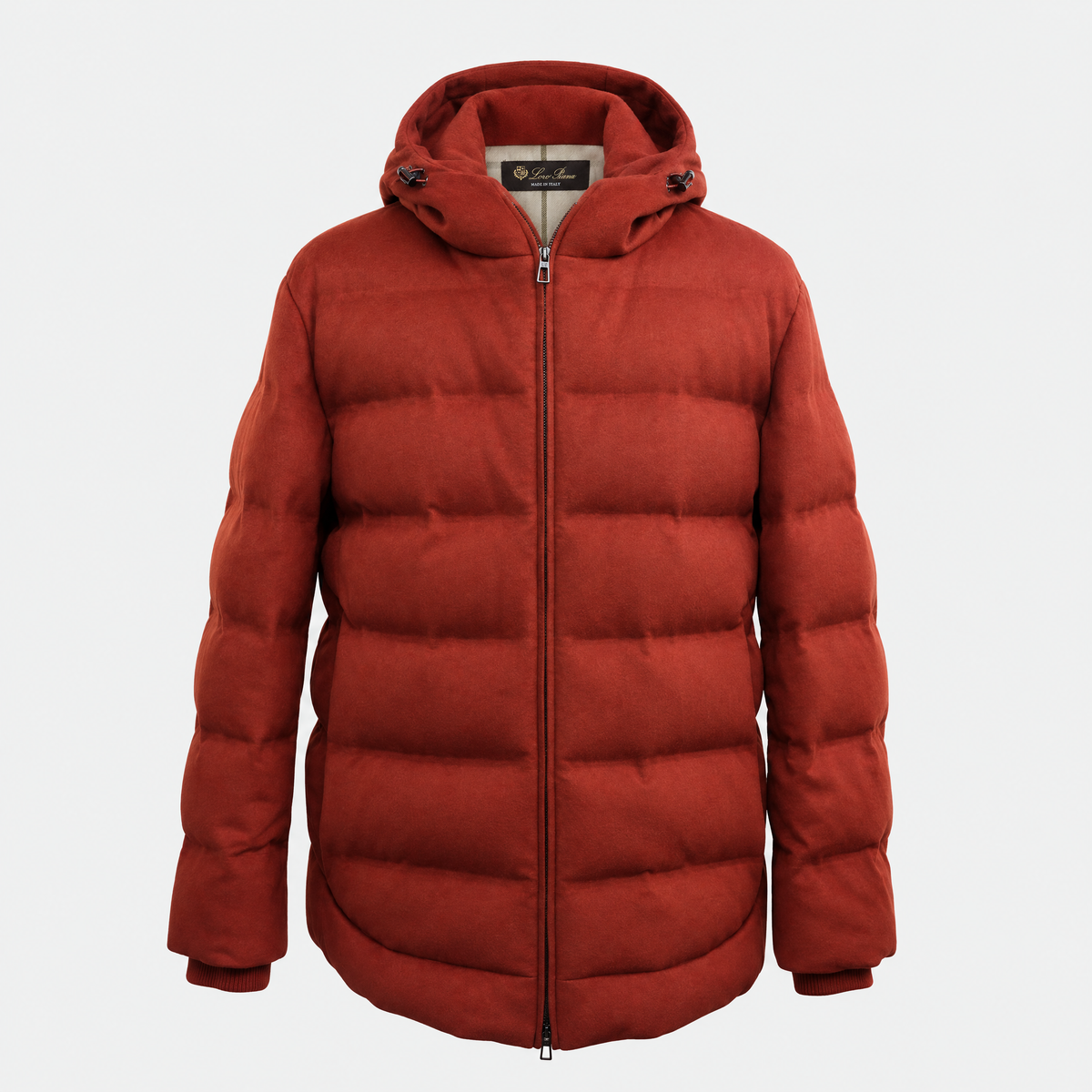 Red C.O.L.D. Cashmere Puffer Down Jacket