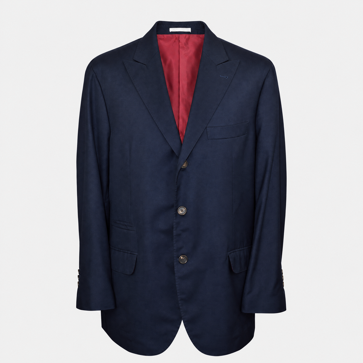 Navy Blue Suit Virgin Wool 52