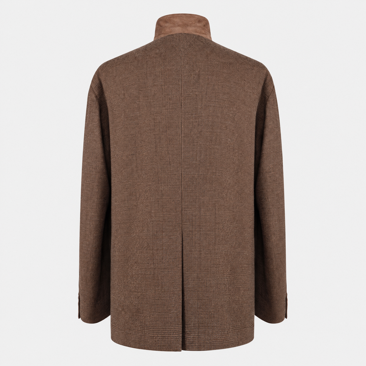 Brown The Stables Cashmere Silk Wool Jacket