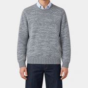 Grey-White Melange Cashmere Sweater (EU 56)