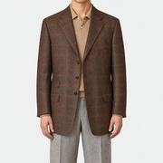 Multicoloured Checked Wool Blazer (EU 52)