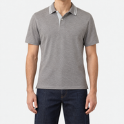 On-model | Taupe Cotton Polo
