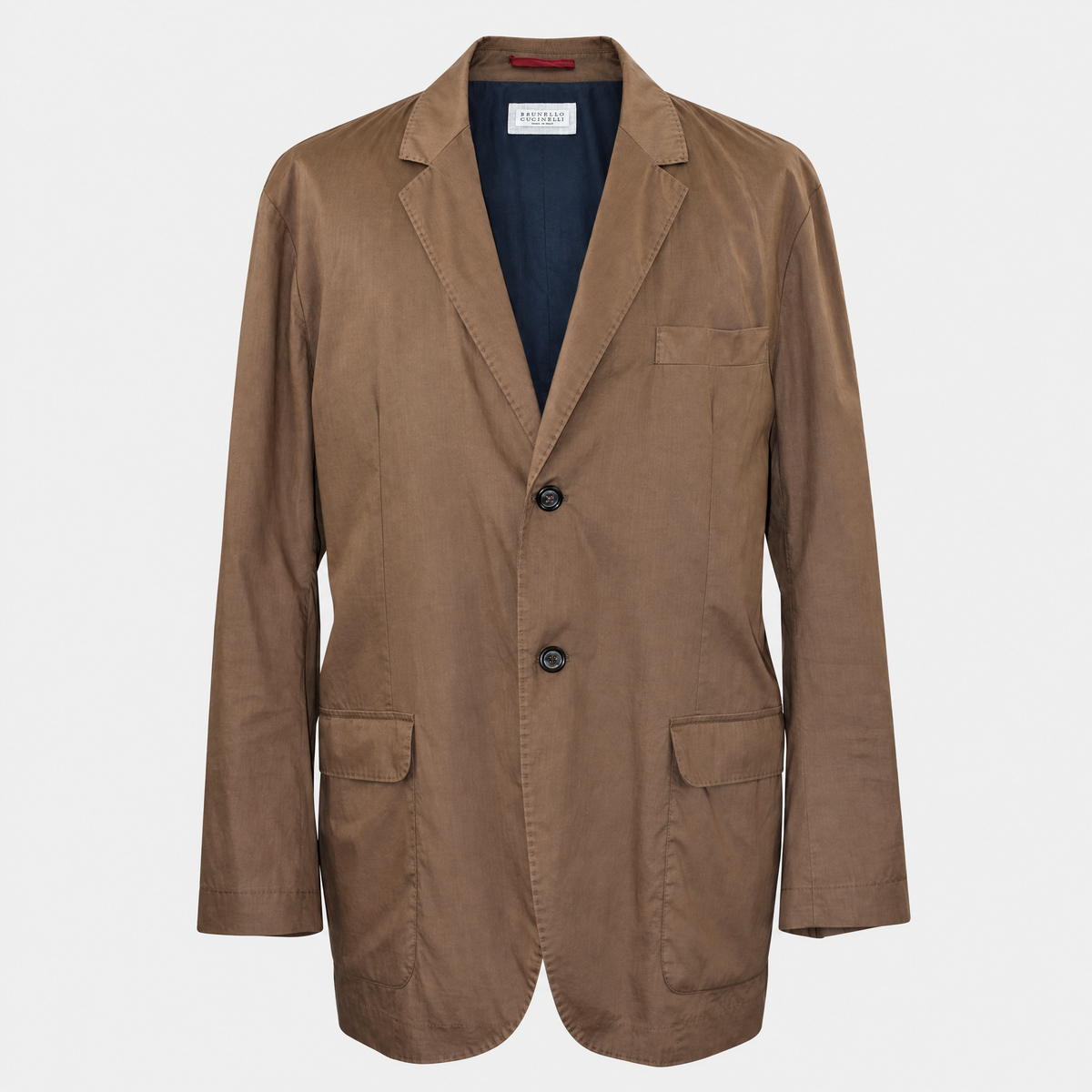 Brown Cotton Blazer