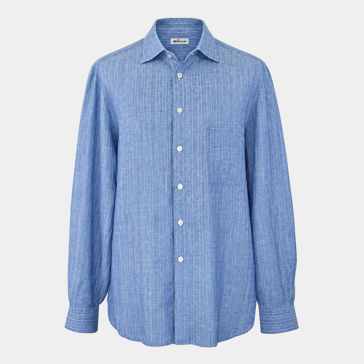 Blue Linen Striped Shirt (EU 44)