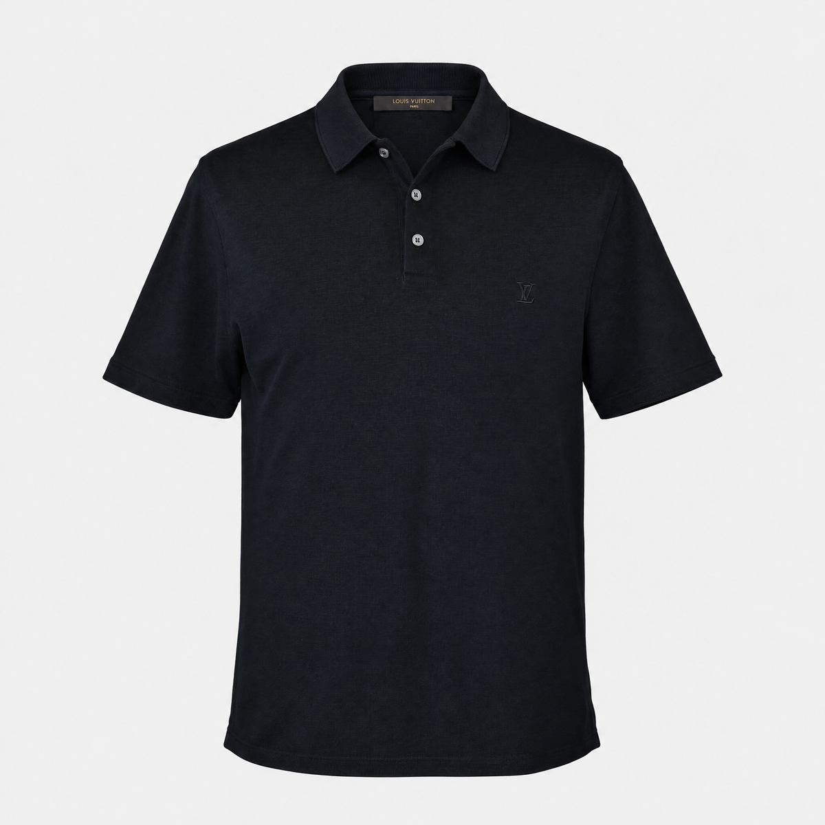 Black Cotton Poloshirt (XL)