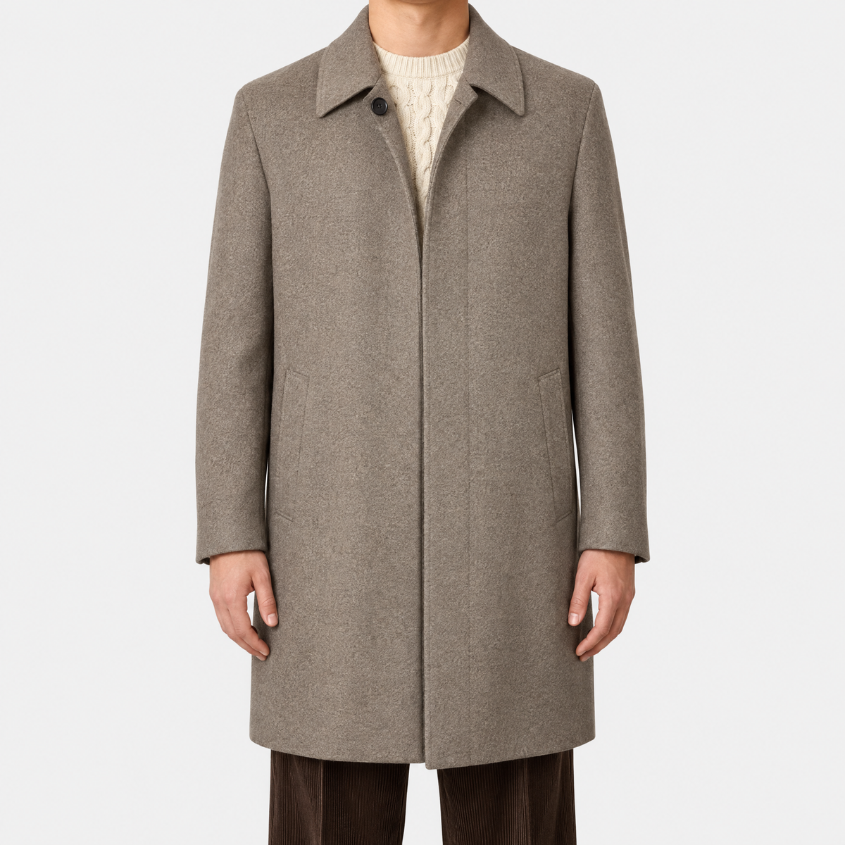 Greige Oasi Cashmere Coat