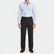 Dark Grey-Brown Wool Trousers (EU 50)