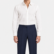 Navy Virgin Wool Trousers (EU 48)