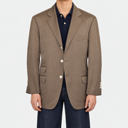 On-model | Brown Blazer Cotton 56