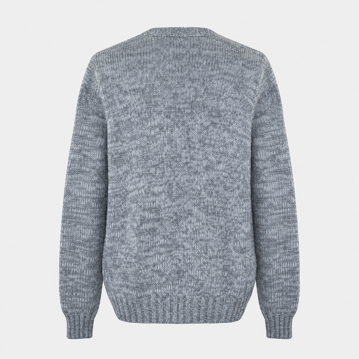 Grey-White Melange Cashmere Sweater (EU 56)