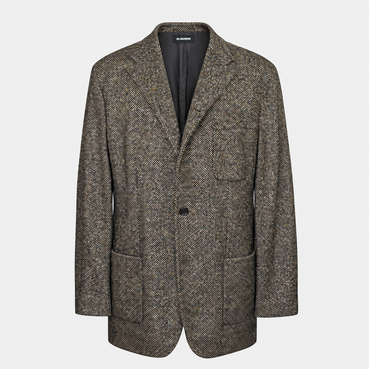 Brown Cashmere Tweed Blazer