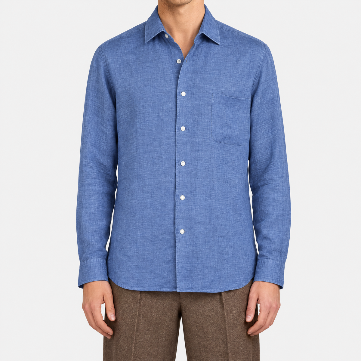 Blue Linen Shirt (XL)