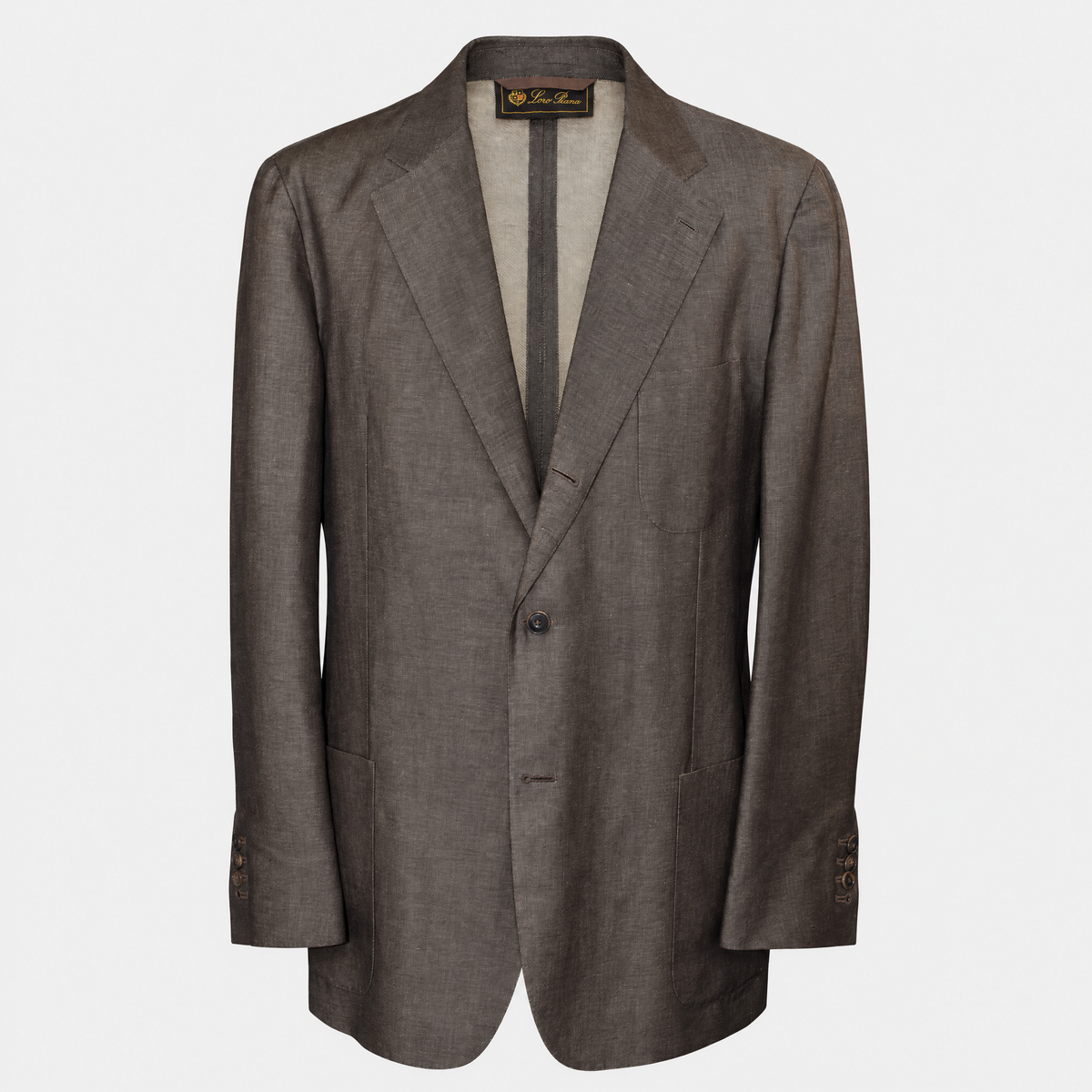 Brown Blazer Linen Cotton