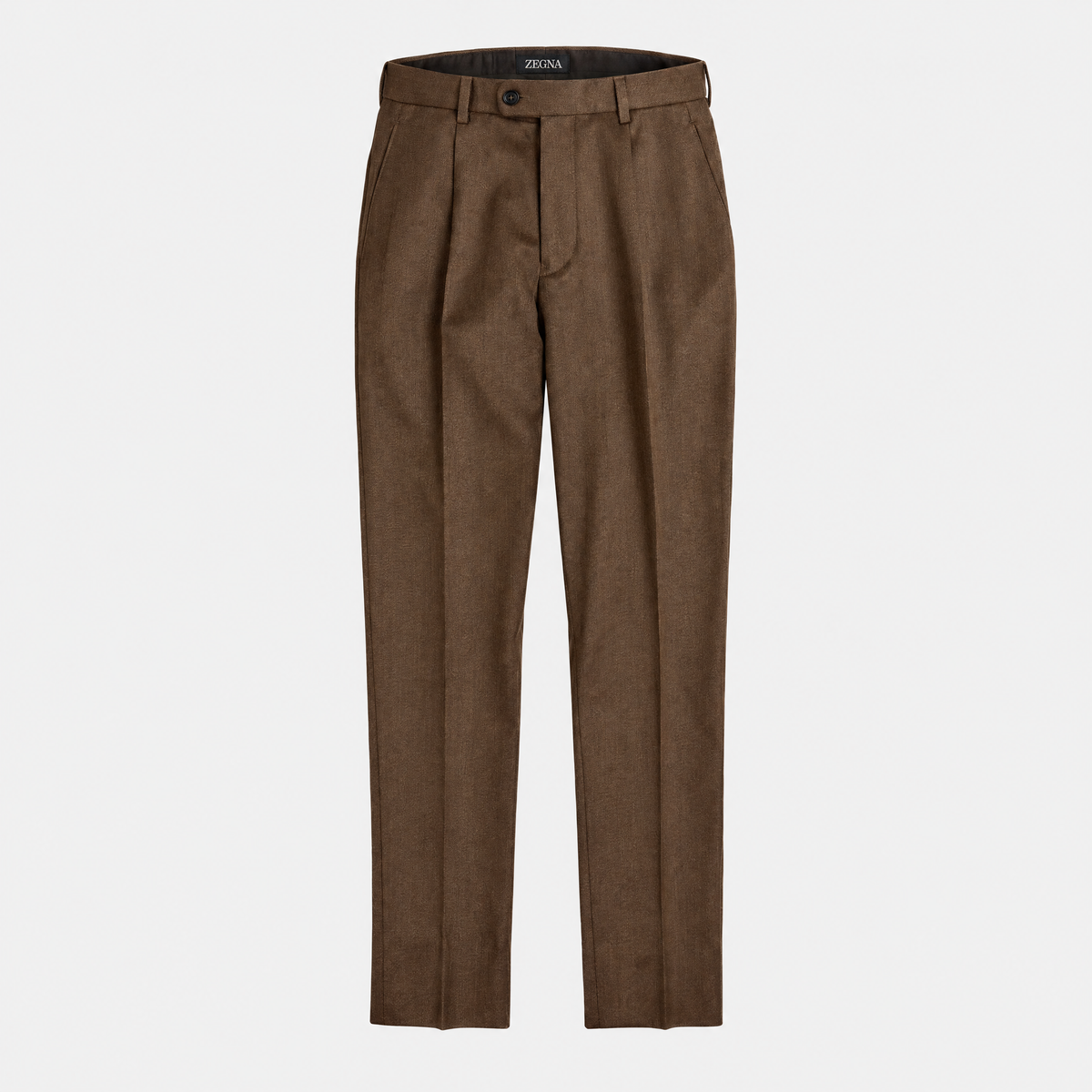 Wool Trousers Brown