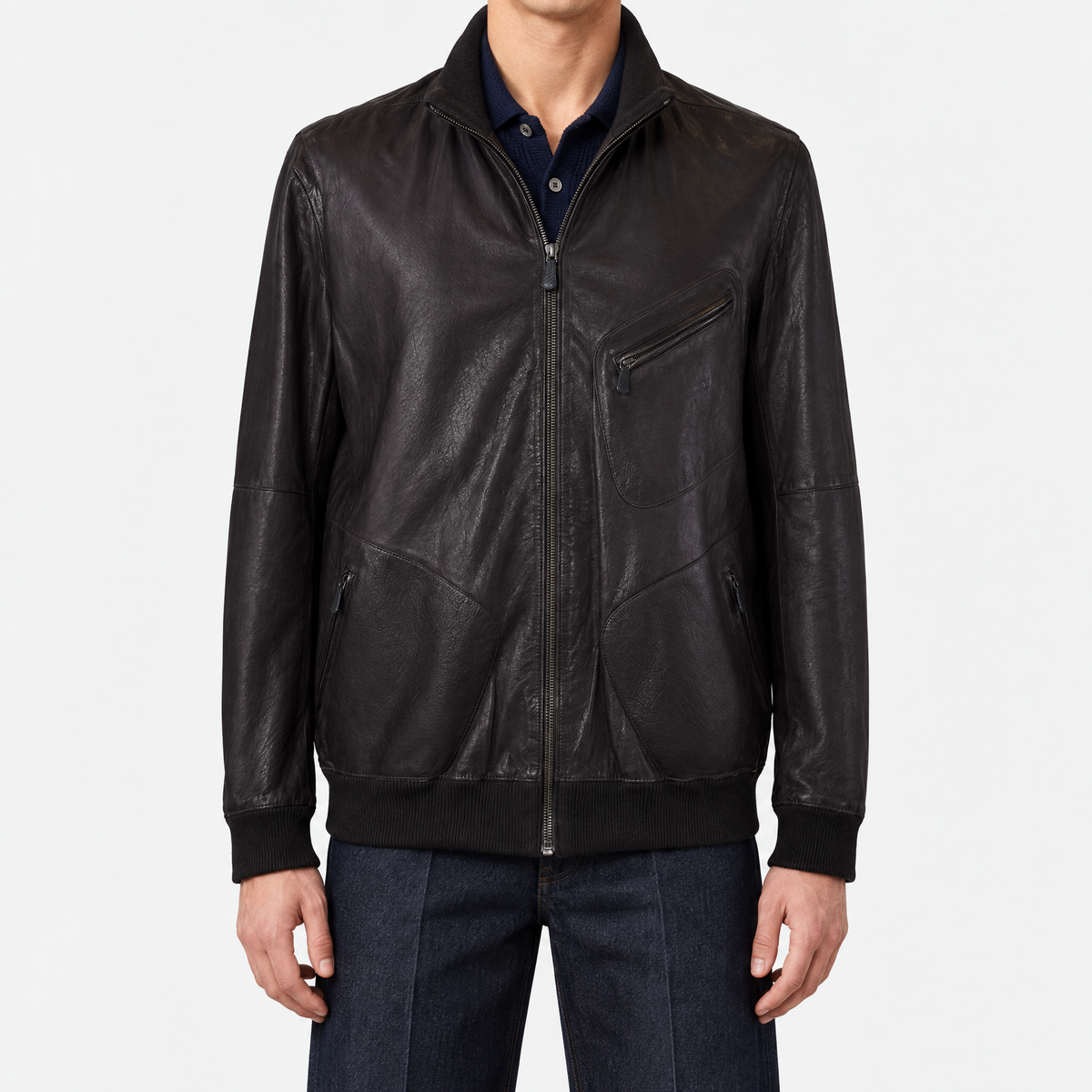 Brown Leather Jacket 56