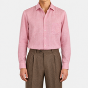 Pink Linen Shirt (XXL)