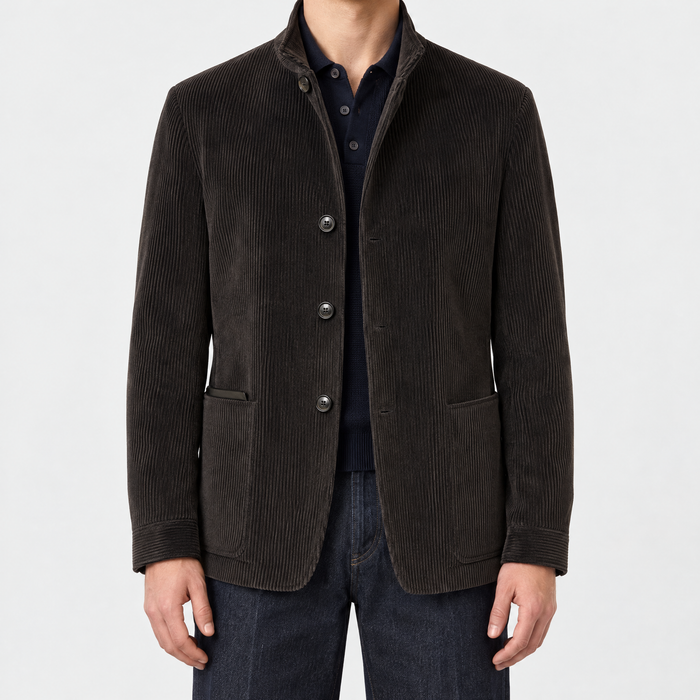 Brown-Anthracite Il Conte Cashco Jacket
