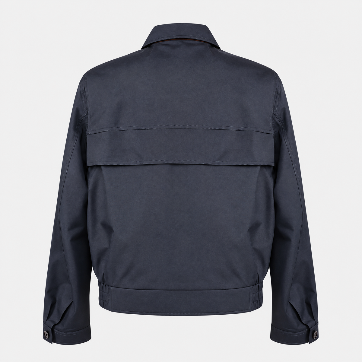 Navy Mavis Cotton/Silk Bomber